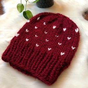 Vegan Winter Beanie in Red